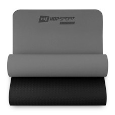 Мат для фітнесу та йоги Hop-Sport TPE 0,6см HS-T006GM сірий