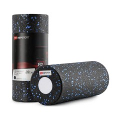 Роллер масажер (валик, ролик) Hop-Sport 3 в 1 EPP 33см HS-P033DYG чорно-синій