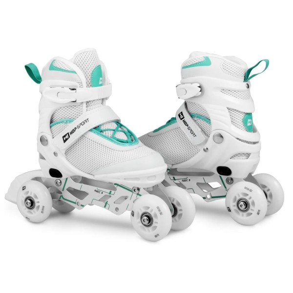 Роликові ковзани 3в1 Hop-Sport HS-903 Motion S (розмір) Біло-м'ятні