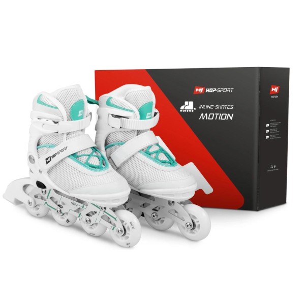 Роликові ковзани 3в1 Hop-Sport HS-903 Motion S (розмір) Біло-м'ятні