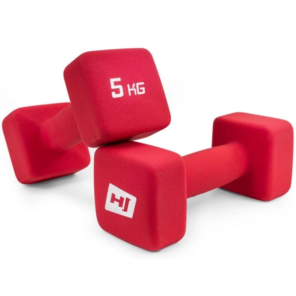 Гантелі для фітнесу неопренові квадратні Hop-Sport HS-V050DS 2х5кг
