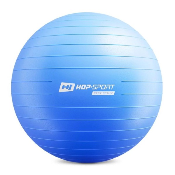 Фітбол Hop-Sport 75 см синій + насос 2020