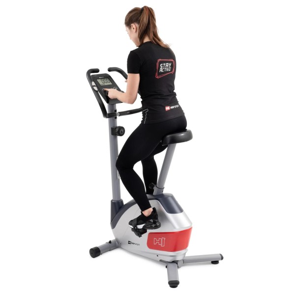 Велотренажер магнітний Hop-Sport HS-035H Leaf сріблястий