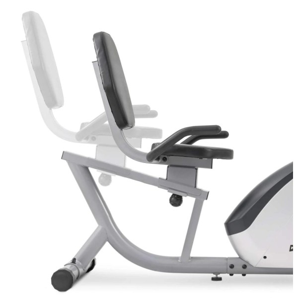 Горизонтальний велотренажер Hop-Sport HS-035L Solo сріблястий