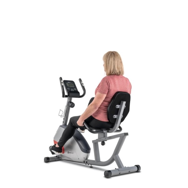 Горизонтальний велотренажер Hop-Sport HS-035L Solo сріблястий