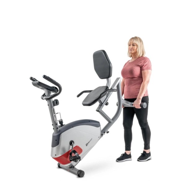 Горизонтальний велотренажер Hop-Sport HS-035L Solo сріблястий