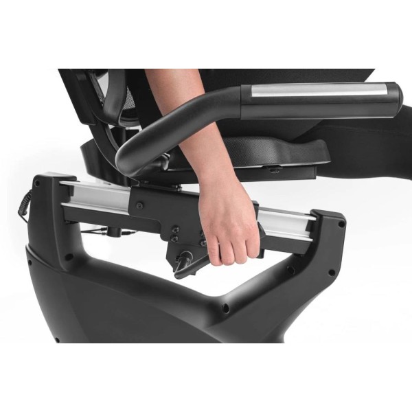 Горизонтальний велотренажер Hop-Sport HS-095L Scale чорний+ мат