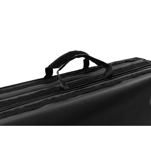 Мат гімнастичний Hop-Sport HS-095FM твердий з липучкою 5см чорний