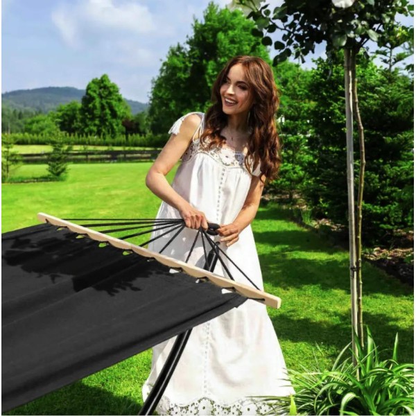 Гамак з каркасом Di Volio Rimini чорний