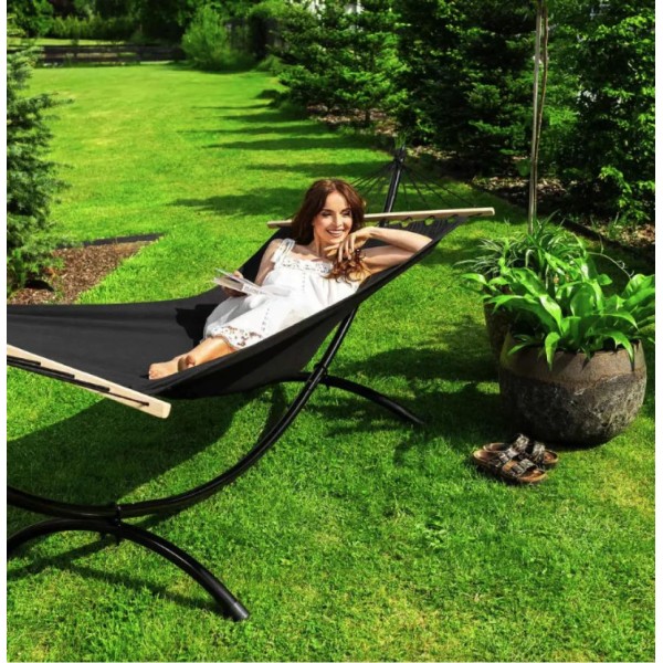Гамак з каркасом Di Volio Rimini чорний