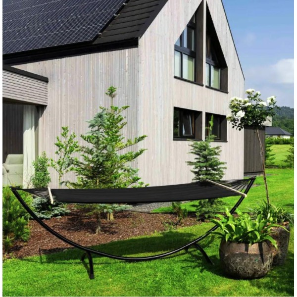 Гамак з каркасом Di Volio Rimini чорний