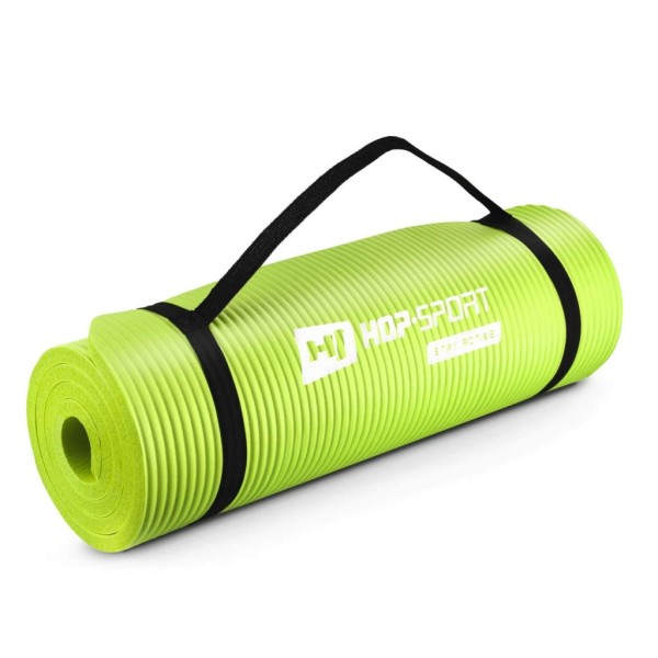 Мат для фітнесу та йоги Hop-Sport HS-N015GM 1,5 см салатовий