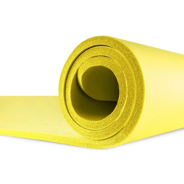 Мат для фітнесу та йоги Hop-Sport HS-N015GM 1,5 см жовтий