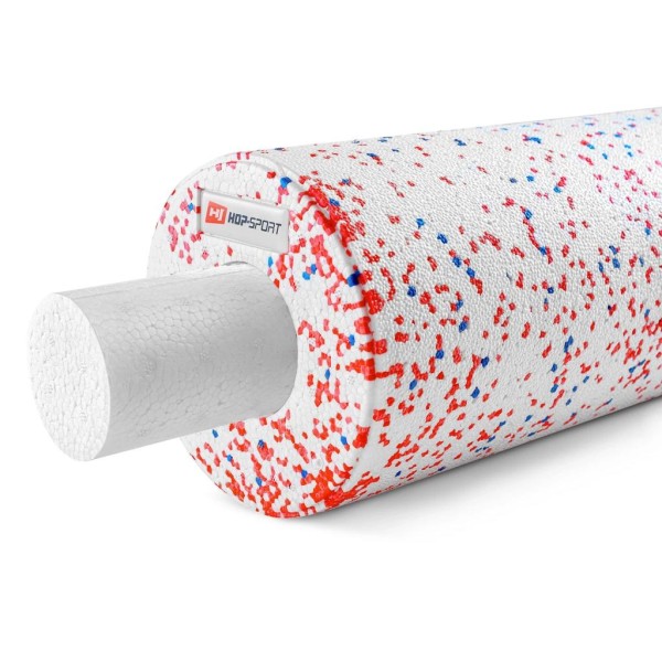 Роллер масажер (валик, ролик) Hop-Sport 3 в 1 EPP 33 см HS-P033DYG білий