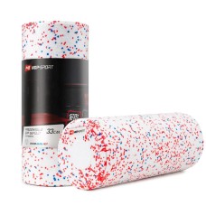 Роллер масажер (валик, ролик) Hop-Sport 3 в 1 EPP 33см HS-P033DYG білий