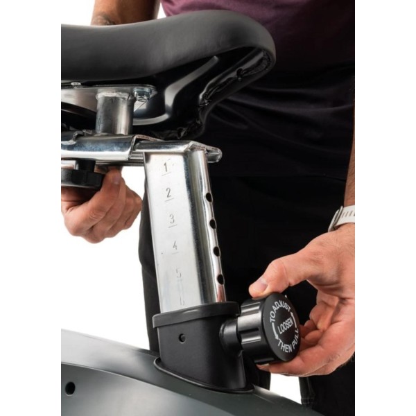 Велотренажер електромагнітний Hop-Sport HS-300H Aspect сірий + мат