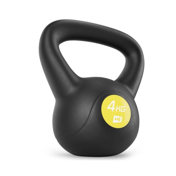 Гиря вінілова 4 кг Hop-Sport HS-PB004KB чорна
