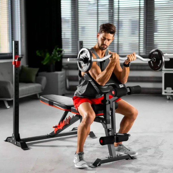 Лавка тренувальна Hop-Sport HS-1095 з партою Скотта