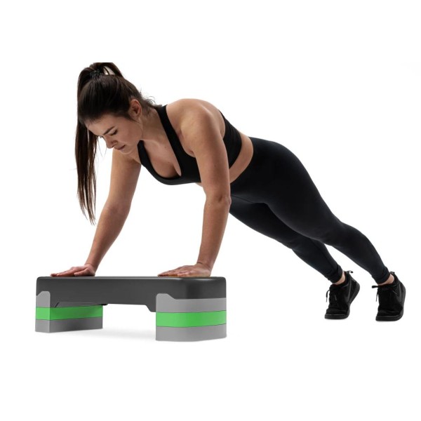 Степ платформа Hop-Sport HS-PP020AS чорно-зелена