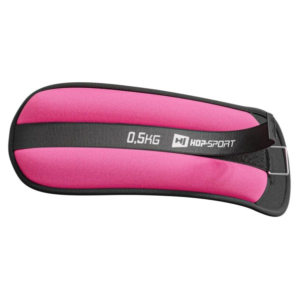 Обважнювачі для ніг та рук Hop-Sport HS-S001WB 2х0,5 кг рожеві