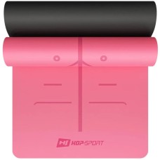 Йога-мат Hop-Sport PU 0,5см 183 x 68см HS-P005GM рожевий