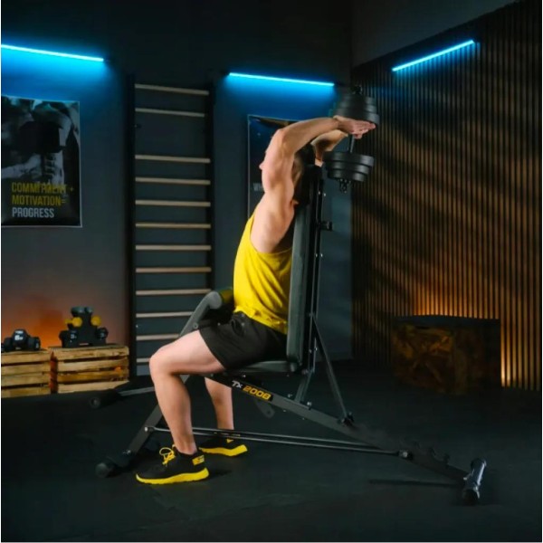 Лавка тренувальна Trex Sport TX-200B із партою Скотта