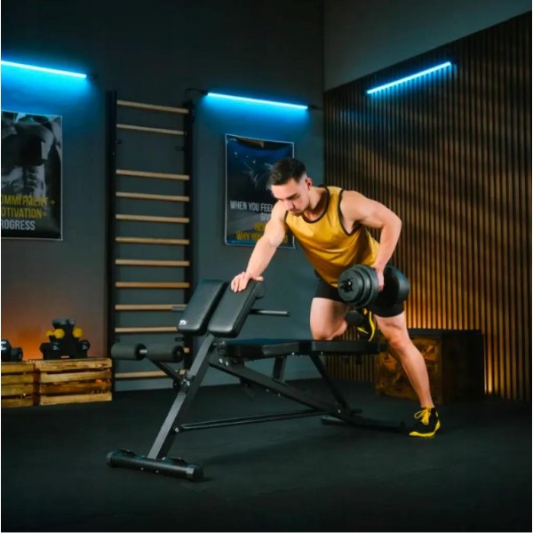 Лавка тренувальна Trex Sport TX-200B із партою Скотта