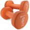 Гантелі для фітнесу неопренові круглі Hop-Sport HS-V060DR 2x6кг помаранчевий