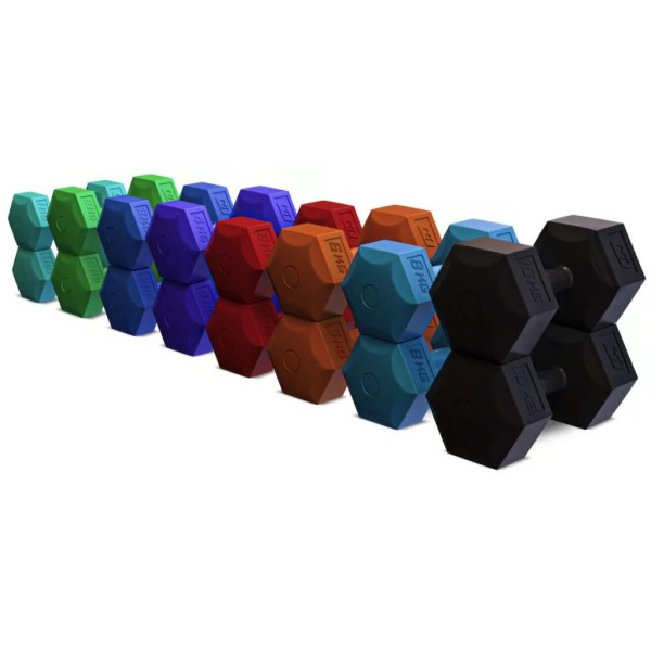 Гантелі для фітнесу композитні Hop-Sport HS-C010DS 2х1кг бірюзовий