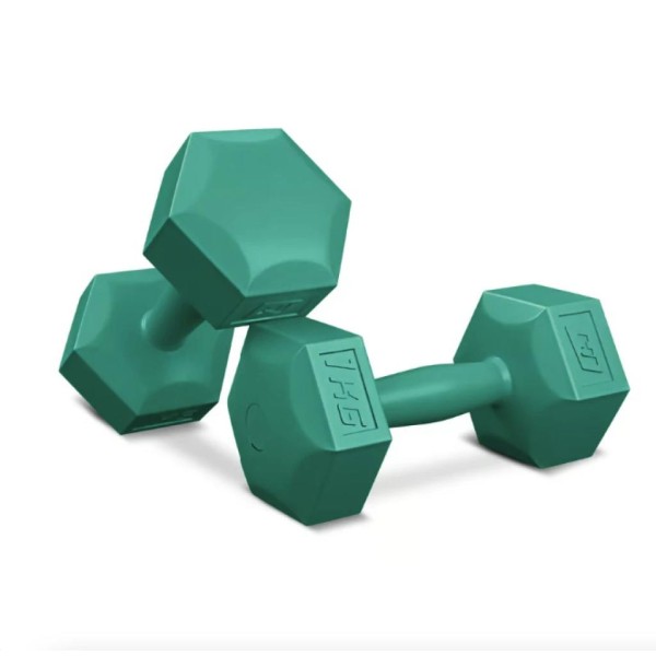 Гантелі для фітнесу композитні Hop-Sport HS-C010DS 2х1кг бірюзовий