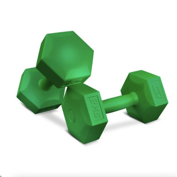 Гантелі для фітнесу композитні Hop-Sport HS-C020DS 2х2кг зелений