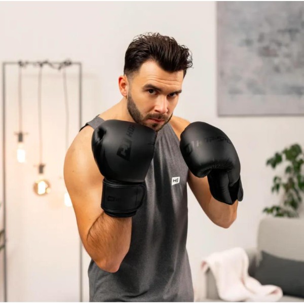 Боксерські рукавиці Hop-Sport HS-BG10 10oz чорні