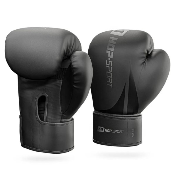 Боксерські рукавиці Hop-Sport HS-BG12 12oz чорні