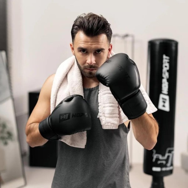 Боксерські рукавиці Hop-Sport HS-BG12 12oz чорні