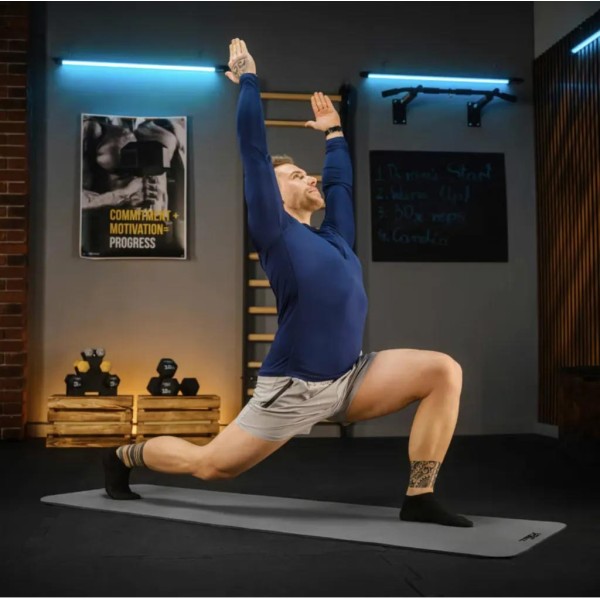 Коврик для йоги Trex Sport TX-018NGM NBR 1см 180х60 сірий