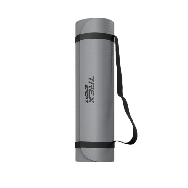 Коврик для йоги Trex Sport TX-018NGM NBR 1см 180х60 сірий