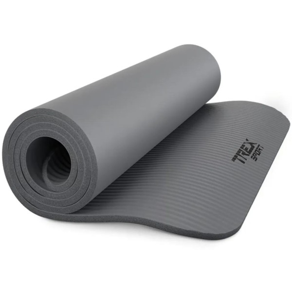 Коврик для йоги Trex Sport TX-018NGM NBR 1см 180х60 сірий
