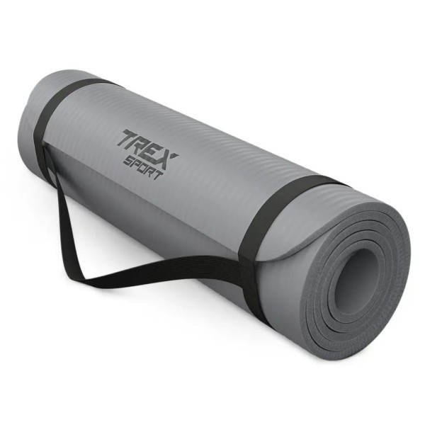 Коврик для йоги Trex Sport TX-018NGM NBR 1см 180х60 сірий