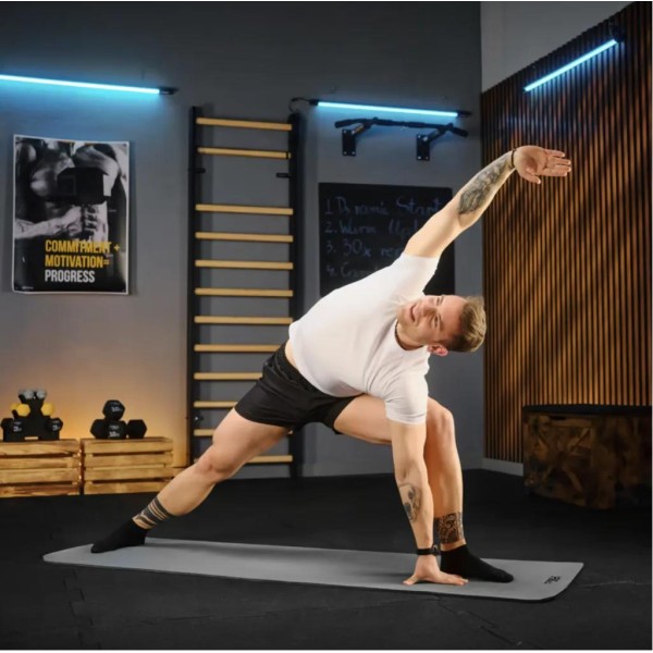 Коврик для йоги Trex Sport TX-018NGM NBR 1см 180х60 сірий