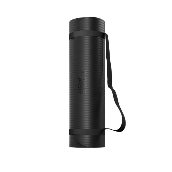 Коврик для йоги Trex Sport TX-018NGM NBR 1см 180х60 чорний