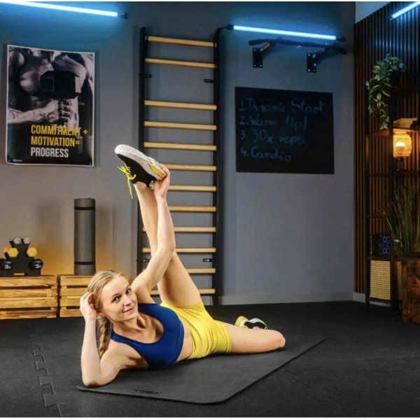 Коврик для йоги Trex Sport TX-018NGM NBR 1см 180х60 чорний