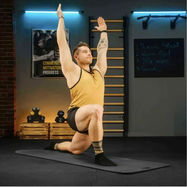 Коврик для йоги Trex Sport TX-018NGM NBR 1см 180х60 чорний