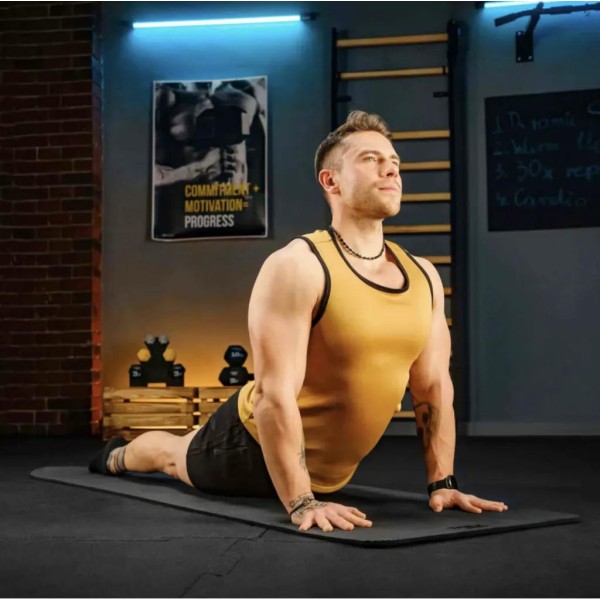 Коврик для йоги Trex Sport TX-018NGM NBR 1см 180х60 чорний