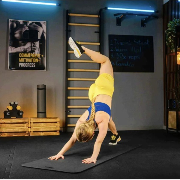 Коврик для йоги Trex Sport TX-018NGM NBR 1см 180х60 чорний