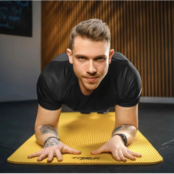 Коврик для йоги Trex Sport TX-018NGM NBR 1см 180х60 жовтий