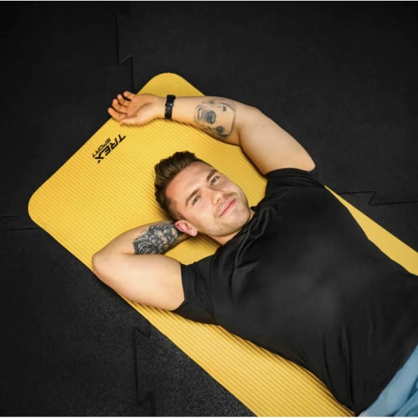 Коврик для йоги Trex Sport TX-018NGM NBR 1см 180х60 жовтий