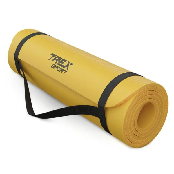 Коврик для йоги Trex Sport TX-018NGM NBR 1см 180х60 жовтий