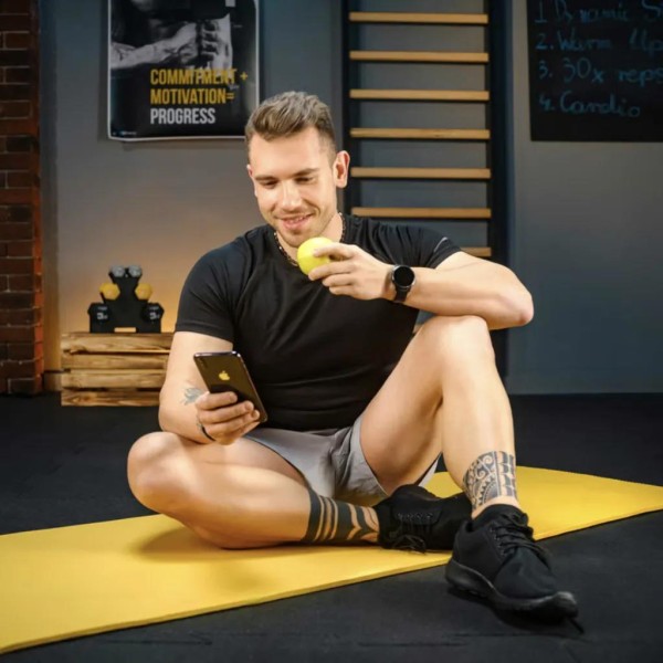 Коврик для йоги Trex Sport TX-018NGM NBR 1см 180х60 жовтий