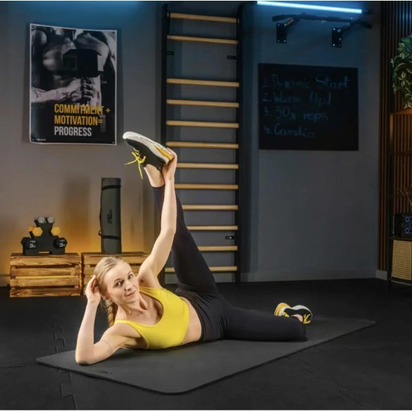 Коврик для йоги TX-019NGM NBR 1см 190х80 чорний