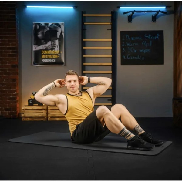 Коврик для йоги TX-019NGM NBR 1см 190х80 чорний